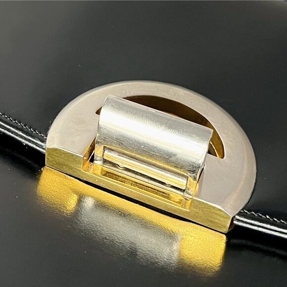 Vintage 1960s Koret Structured Leather Bag Minimalist Collectible Mint Condition - Picture 8 of 16